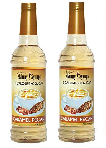 Jordans Skinny Traditional Sugar Free Syrups 750 ml 2 Bottles -Caramel Pecan-