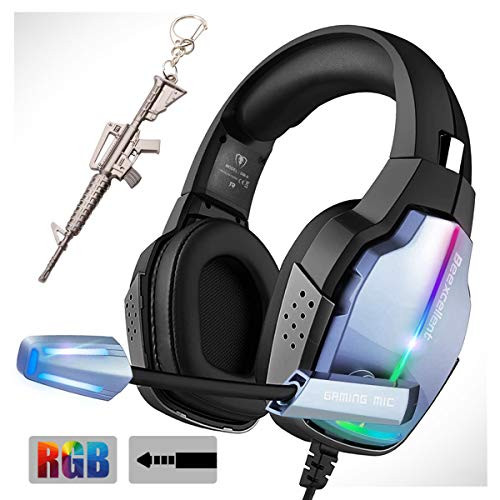 PS4 Gaming Headset with MicRGB LightsSurround Stereo Gaming Headphones for Xbox one PC Phone and Other 3.5 mm Headphone JackGift for Kids
