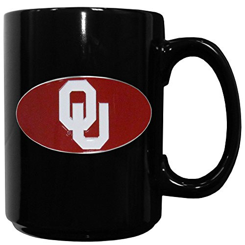 NCAA Siskiyou Sports Fan Shop Oklahoma Sooners Ceramic Coffee Mug 14 ounce Black