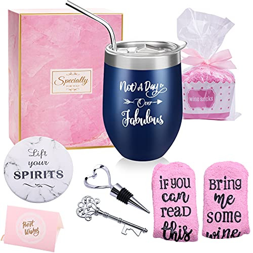 Yorktend Not a Day Over Fabulous Wine Tumbler - Birthday Gifts for Women - Funny Birthday Wine Gifts Ideas for Her Friend BFF Mom Grandma Wife Daughter Sister Aunt Coworker Yorktend Not a Day Over Fabulous Wine Tumbler - Birthday Gifts for Women - Funny Birthday Wine Gifts Ideas for Her Friend BFF Mom Grandma Wife Daughter Sister Aunt Coworker