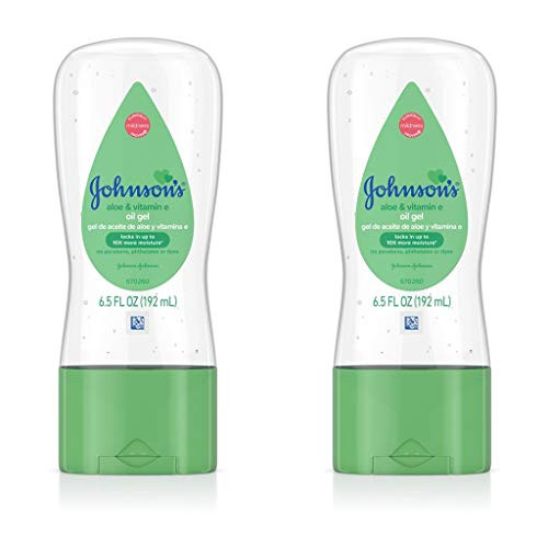 Johnsons Baby Oil Gel Aloe  and  Vitamin E 6.5oz -2 Pack-