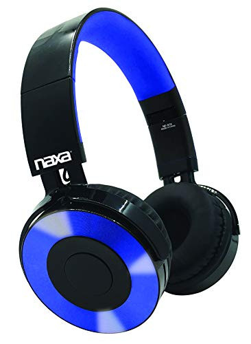 NAXA Electronics NE-974 Blue Metro Bluetooth Headphones Blue