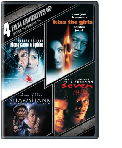 4 Film Favorites- Morgan Freeman -DVD- -Along Came a Spider Kiss the Girls Seven Shawshank Redemption-