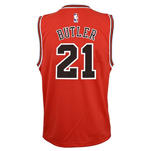 Jimmy Butler NBA Chicago Bulls Official Road Red Player Replica Jersey YouthL-14-16