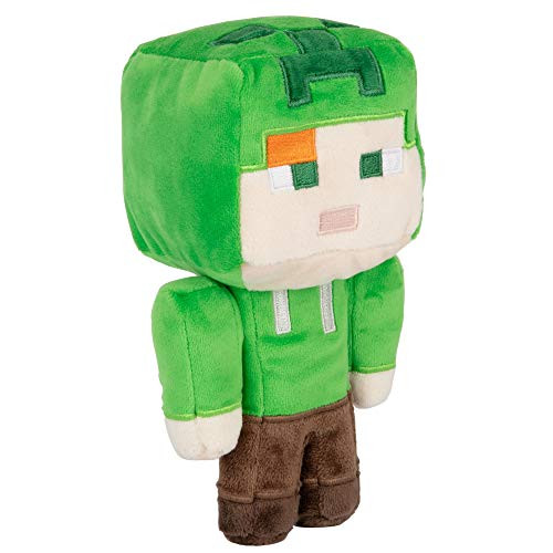 JINX Minecraft Happy Explorer Alex in Creeper Costume Plush Stuffed Toy Multi-Colored 7" Tall