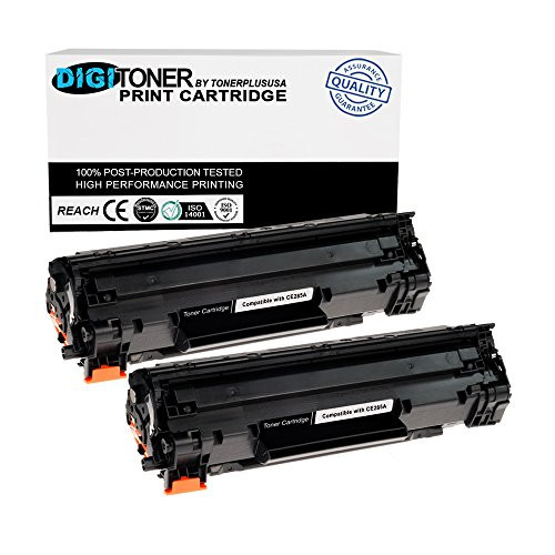 TonerPlusUSA Compatible Toner Cartridge Replacement for HP CE285A ( Black , 2-Pack )