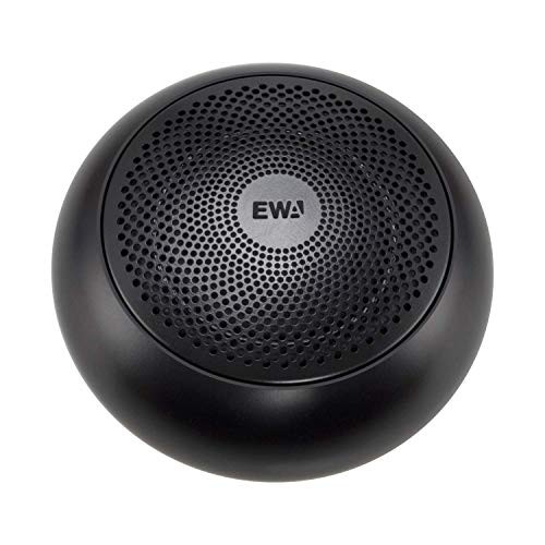 [Travel Case Packed] EWA A110mini TWS Pairing Portable Wireless Mini Bluetooth Speaker with Enhanced Bass, 10-Hour Play time (Black)