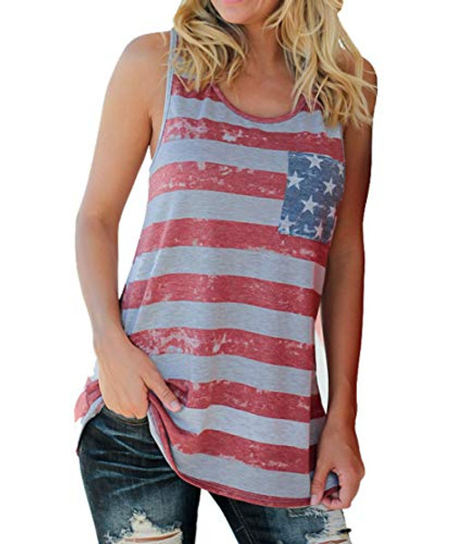Barlver Women's American Flag Camo Tank Tops Sleeveless Stripes Patriotic T Shirts 4th of July -28-Bowknot-L- Barlver Women's American Flag Camo Tank Tops Sleeveless Stripes Patriotic T Shirts 4th of July -28-Bowknot-L-