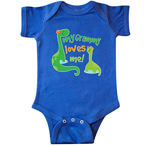 inktastic My Grammy Loves Me Grandson Infant Creeper 12 Months Royal Blue 205a0