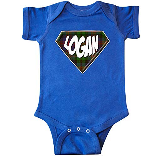 inktastic Logan Tartan Superhero Infant Creeper 6 Months Royal Blue