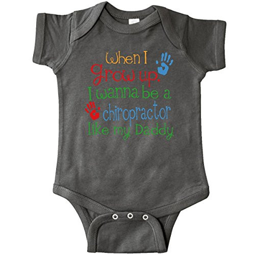 inktastic Chiropractor Like Daddy Infant Creeper Newborn Charcoal Grey inktastic Chiropractor Like Daddy Infant Creeper Newborn Charcoal Grey