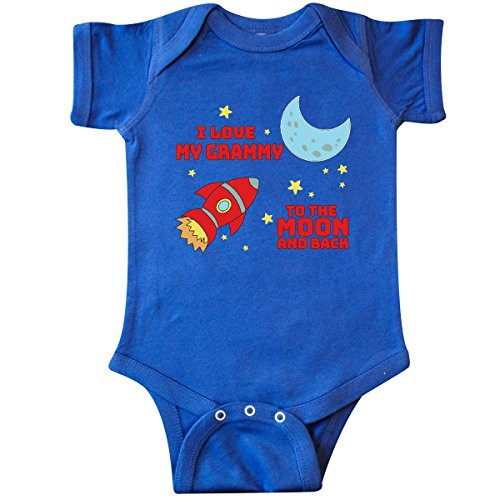 inktastic I Love My Grammy to The Moon and Infant Creeper 6 Months Royal Blue