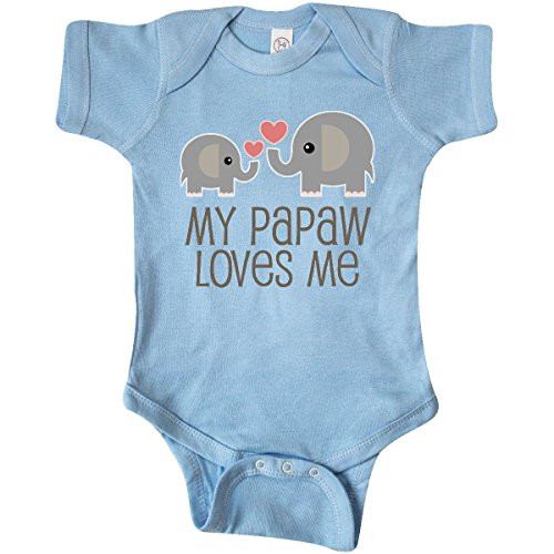 inktastic My Papaw Loves Me Grandchild Infant Creeper 18 Months Light Blue 28c51 inktastic My Papaw Loves Me Grandchild Infant Creeper 18 Months Light Blue 28c51