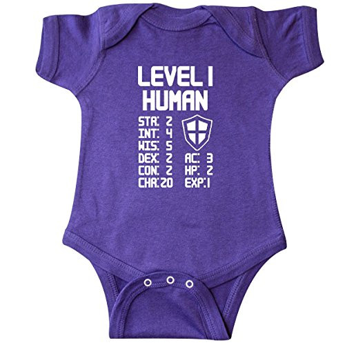 inktastic Level 1 Human Infant Creeper Newborn Purple 28f5f