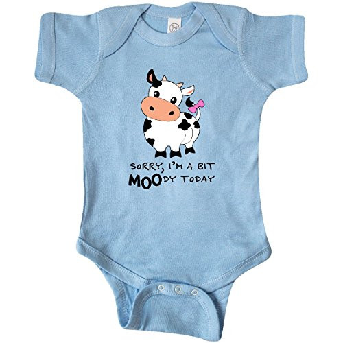 inktastic Sorry I'm a Bit Moody Today Infant Creeper 6 Months Light Blue 29b92