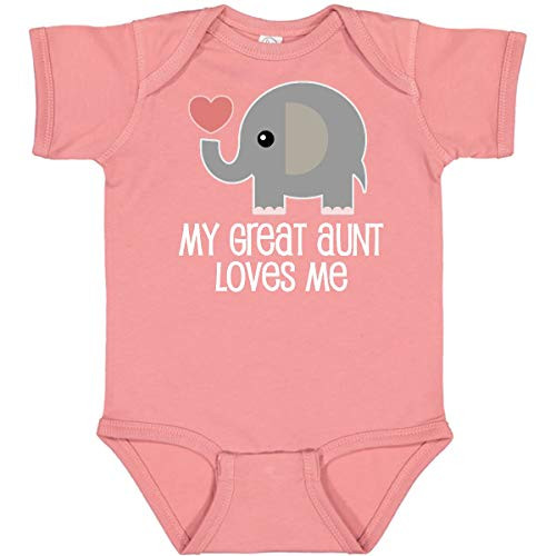 inktastic Great Aunt Loves Me Elephant Infant Creeper 6 Months Mauve 2df00 inktastic Great Aunt Loves Me Elephant Infant Creeper 6 Months Mauve 2df00