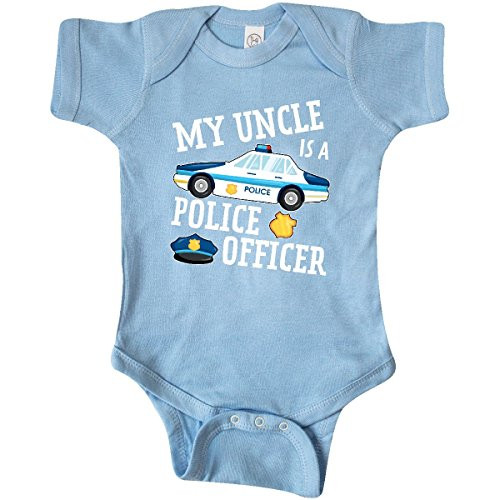 inktastic My Uncle is a Police Officer Infant Creeper Newborn Light Blue 2f99a