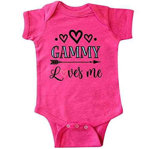 inktastic Gammy Loves Me Grandchild Gift Infant Creeper 6 Months Hot Pink 31f13