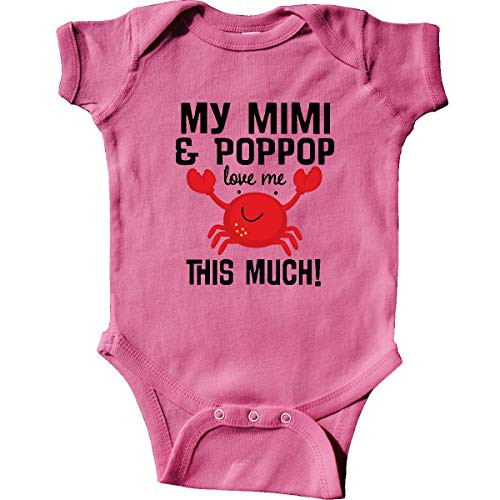 inktastic Mimi and Poppop Love Me Infant Creeper 6 Months Raspberry inktastic Mimi and Poppop Love Me Infant Creeper 6 Months Raspberry