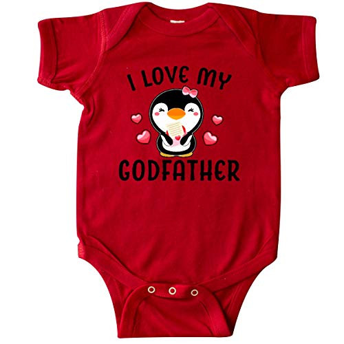 inktastic I Love My Godfather with Cute Infant Creeper 24 Months Red 342b1