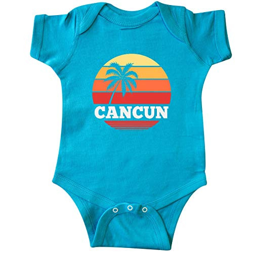 inktastic Cancun Mexico Vacation Trip Infant Creeper Newborn Turquoise