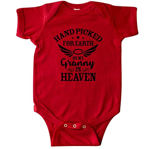 inktastic Handpicked for Earth by My Granny in Infant Creeper Newborn Red 3728b