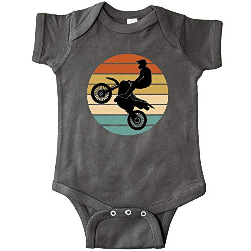 inktastic Dirt Biking Motocross Infant Creeper 6 Months Charcoal Grey 37a87