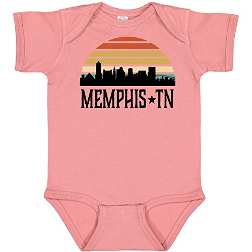 inktastic Memphis Tennessee Skyline Retro Infant Creeper 6 Months Mauve 37d15