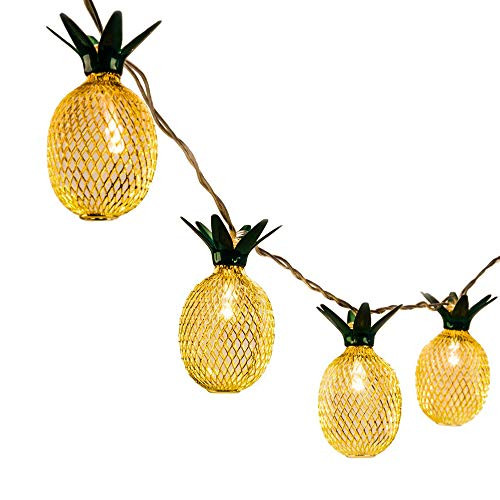 Pineapple String Lights, Patio Lantern String Lights 10ft 20LED Outdoor Party Lights Battery Powered Hawaiian Themed Lights Fairy Light for Garden Home Birthday Christmas Festival Decor Warm White Pineapple String Lights, Patio Lantern String Lights 10ft 20LED Outdoor Party Lights Battery Powered Hawaiian Themed Lights Fairy Light for Garden Home Birthday Christmas Festival Decor Warm White