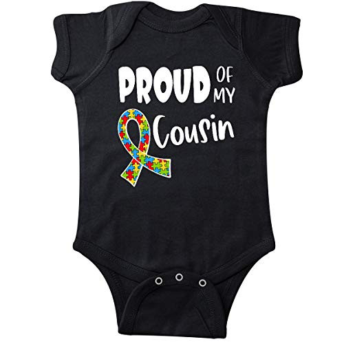 inktastic Proud of My Cousin Autism Infant Creeper 6 Months Black 3a5a4