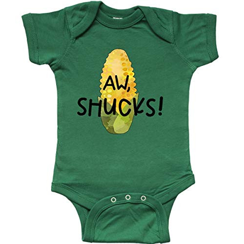 inktastic Aw Shucks Corn on The Cob Infant Creeper 6 Months Kelly Green 3ab0b