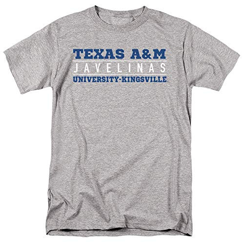 Texas A and M University-Kingsville Official Between The Lines Unisex Adult T ShirtAthletic Heather Large Texas A and M University-Kingsville Official Between The Lines Unisex Adult T ShirtAthletic Heather Large