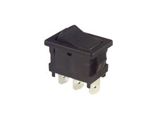 C  and  K Components D501J12S215QA Switches Rocker D Series 4 A SPDT On-None-On Quick Connect Power Rocker Switch - 5 Item-s-