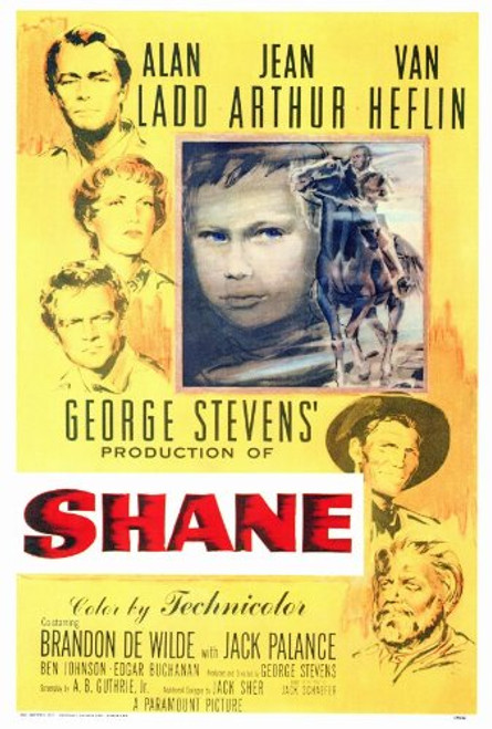 Shane Movie Poster -27 x 40 Inches - 69cm x 102cm- -1966- Style E --Alan Ladd--Jean Arthur--Van Heflin--Brandon de Wilde--Jack Palance--Ben Johnson- Shane Movie Poster -27 x 40 Inches - 69cm x 102cm- -1966- Style E --Alan Ladd--Jean Arthur--Van Heflin--Brandon de Wilde--Jack Palance--Ben Johnson-