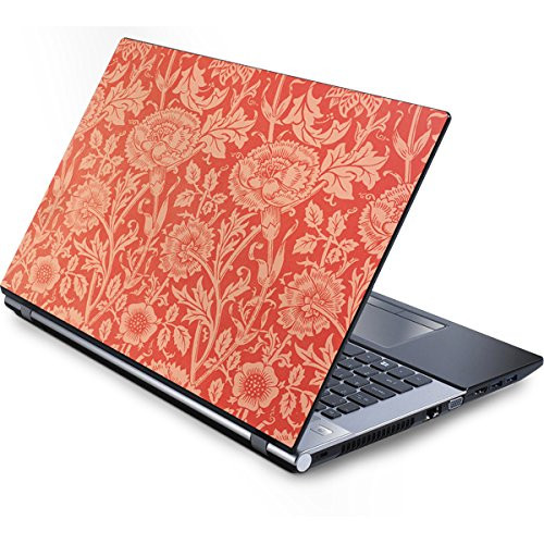 Skinit William Morris Generic 17in Laptop -15.2in X 9.9in- Skin - Pink  and  Rose by William Morris Design - Ultra Thin Lightweight Vinyl Decal Protection
