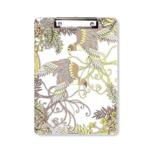 Leaves Flower Tree Bird Ukiyo-e Clipboard Folder Writing Pad Backing Plate A4