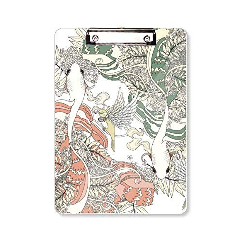 Ukiyo-e Wing Carp Bird Japan Clipboard Folder Writing Pad Backing Plate A4