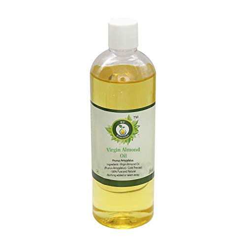 R V Essential Virgin Almond Oil 100ml -3.38oz-- Prunus Amygdalus -100 percent Pure and Natural Cold Pressed-