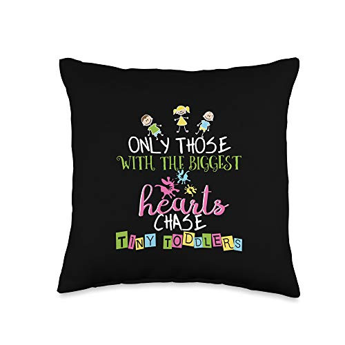 Childcare Gift Tees by K Thank You Gift Daycare Provider Child Care Nursery School Throw Pillow 16x16 Multicolor