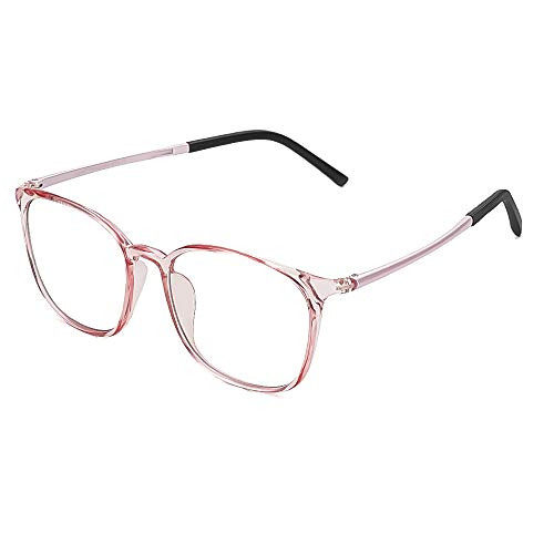 Cyxus Blue Light Blocking Glasses Computer Eyewear Lightweight Flexible -Pink-