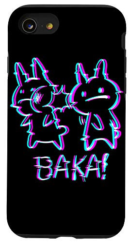 iPhone SE -2020- - 7 - 8 Baka Rabbit Slap - Funny Japanese Vaporwave Anime Meme Case