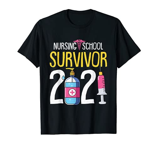 Nursing School Survivor 2021 RN Nurse Grad Student Gift T-Shirt Nursing School Survivor 2021 RN Nurse Grad Student Gift T-Shirt