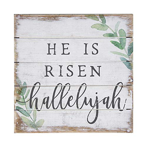 Simply Said, INC Perfect Pallet Petites 8" Wood Sign - He is Risen, Hallelujah Simply Said, INC Perfect Pallet Petites 8" Wood Sign - He is Risen, Hallelujah