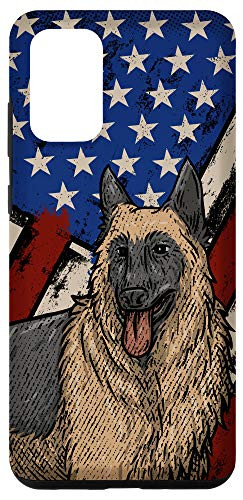 Galaxy S20 plus American Flag US Cop Police Dog K-9 German Shepherd Phone Case