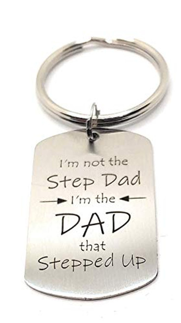 Step Dad I'm Not the Stepdad I'm the Dad That Stepped Up Dad Keychain Military Tag Fathers Day Step Dad I'm Not the Stepdad I'm the Dad That Stepped Up Dad Keychain Military Tag Fathers Day