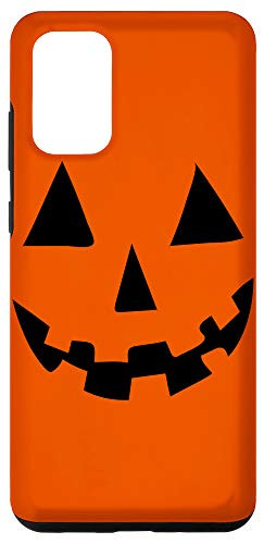 Galaxy S20 plus Halloween Jack-O-Lantern Pumpkin Black  and  Orange Case