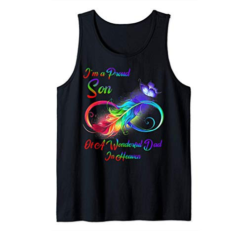 I'm A Proud Son Of A Wonderful Dad In Heaven Gifts Tank Top