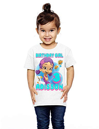 Bubble Guppies Oona Birthday Shirt Add Any Name and Age Girl Bubble Guppies Birthday Custom Shirts