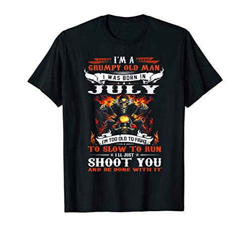 I'm a grumpy old man I was born in January I'm old biker T-Shirt