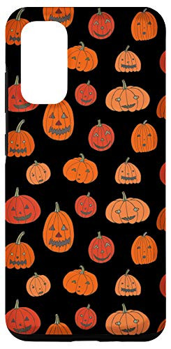 Galaxy S20 Halloween Jack-O-Lantern Pumpkin Black  and  Orange Case